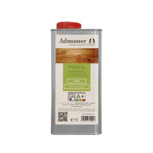 Admonter white tinted maintenance oil for refreshing and maintaining oiled timber floors