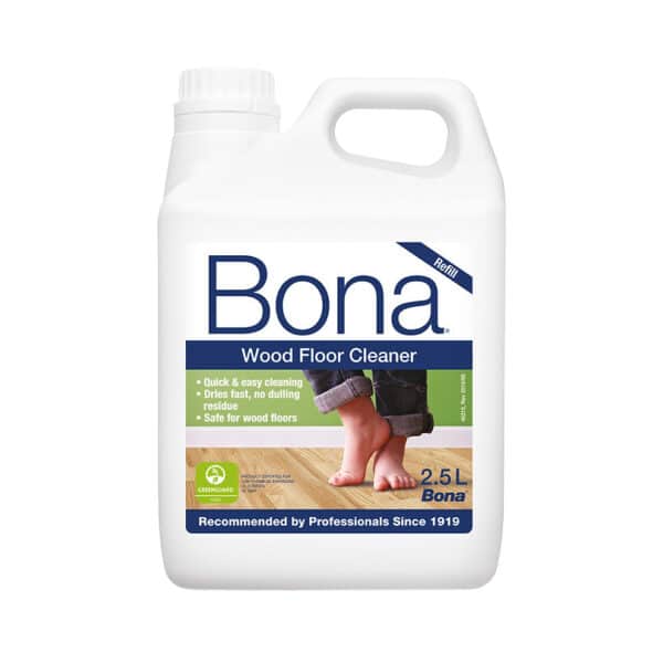 Bona wood floor cleaner 2.5 litre refill for cleaning sealed timber and wood floors